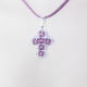 Small Cross - Noga-Mauve Suedine - 1
